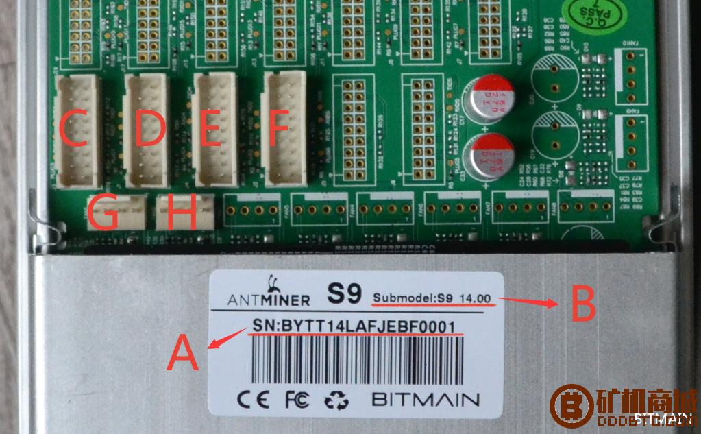 蚂蚁S9矿机控制板和标签说明  蚂蚁矿机 235258o9odvkogpjojg9vt