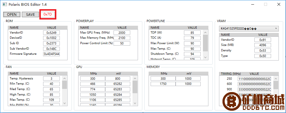 ATI RX470D开核，超频，MOD Bios  显卡矿机 012113fy2bsc555sb555rn