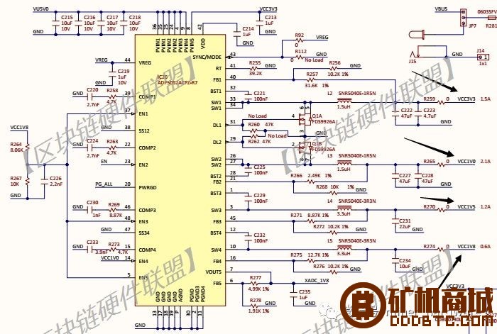 【最硬核没有之一】比特大陆蚂蚁矿机S9整机电路原理分析  拆解报告 105056b0cgce1t00puz7ep